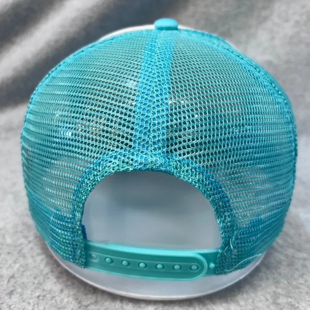 Aloha Turtle Womens Blue DPC Trucker Hat Mesh Snapback Tropical OSFM